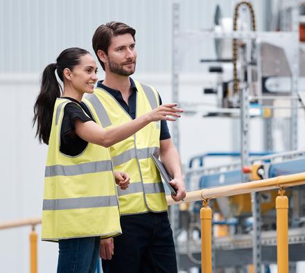 The Goodman team on-site at a warehouse 